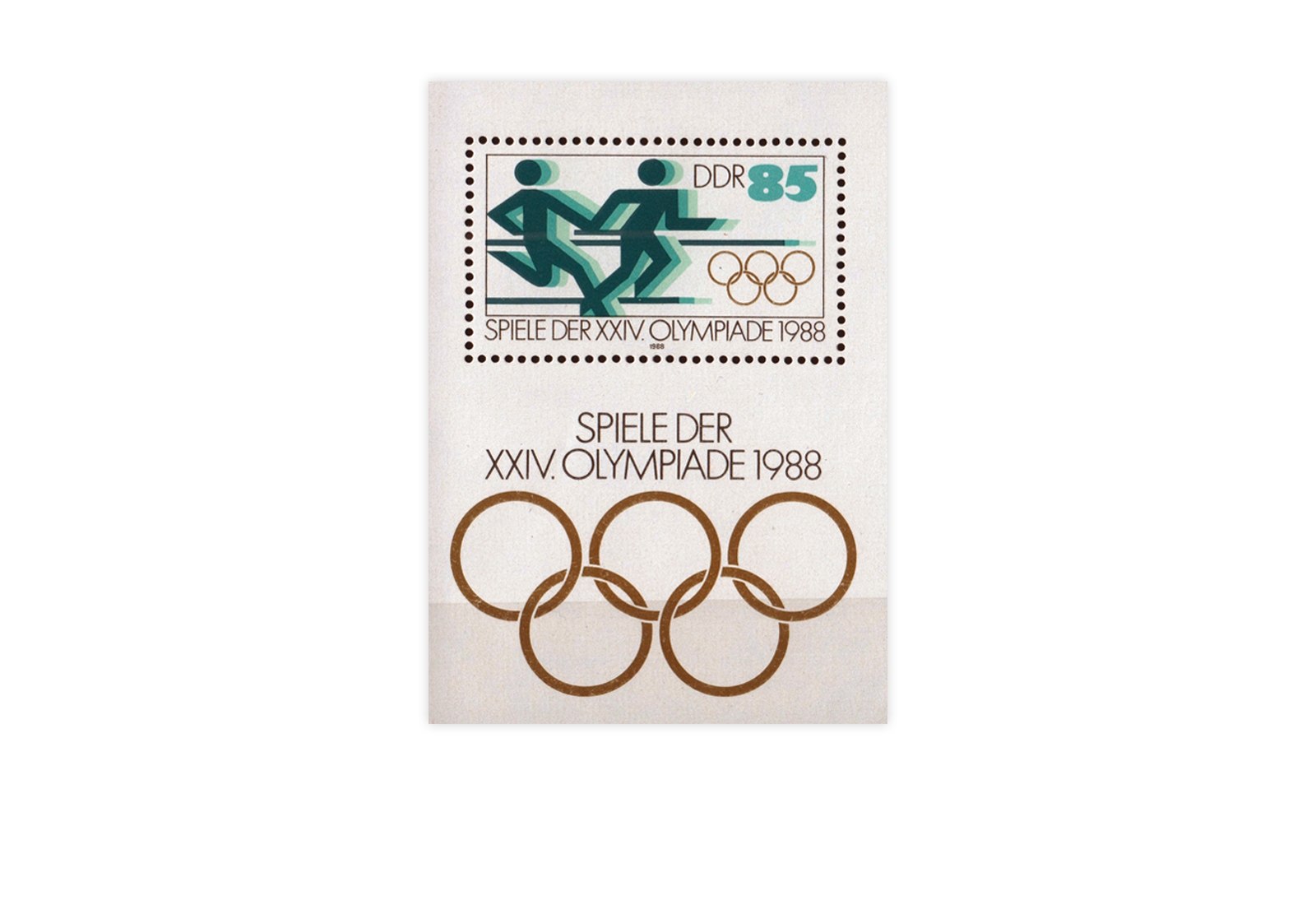 Briefmarken DDR Olympiade Seoul 1988 Block 94 postfrisch