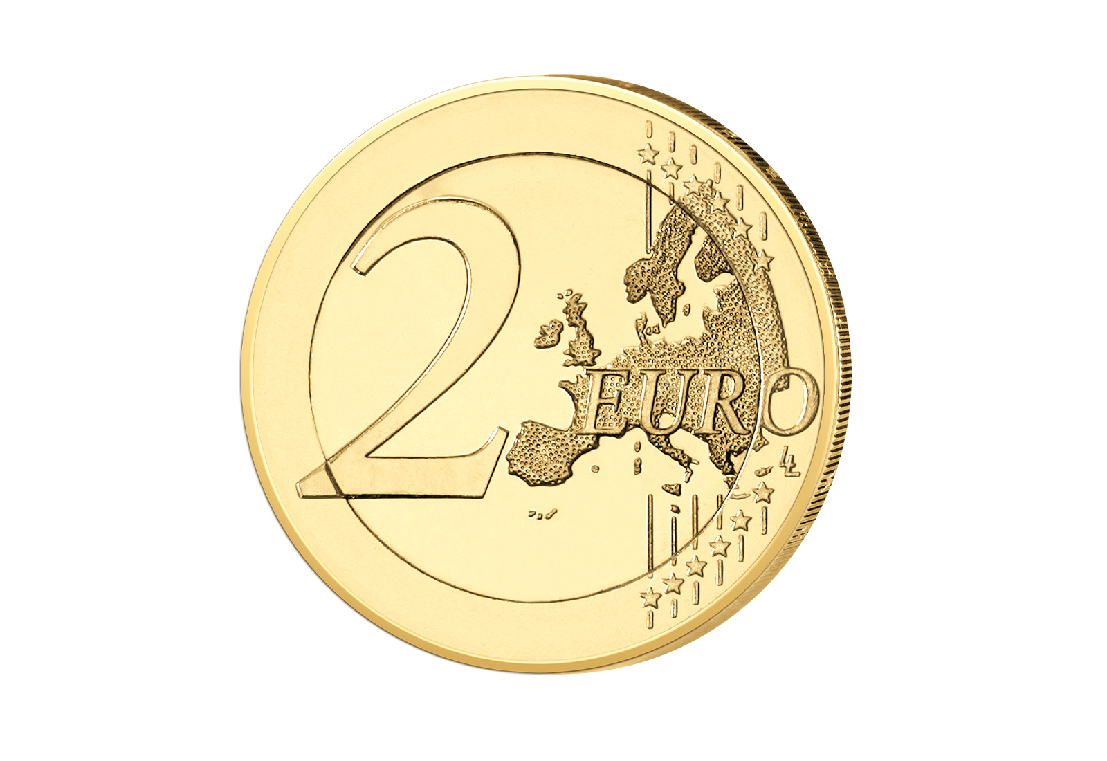 2 Euro vergoldet Muttertag Schutzengel