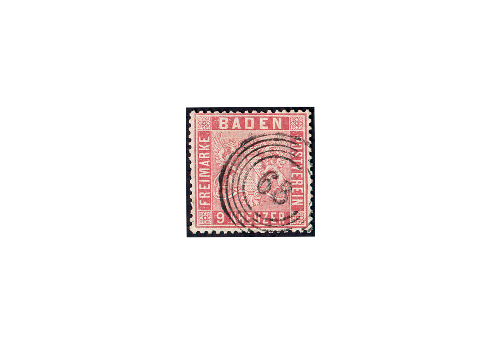 Briefmarke Altdeutschland Baden Freimarke 1861 Michel-Nr. 12 gestempelt