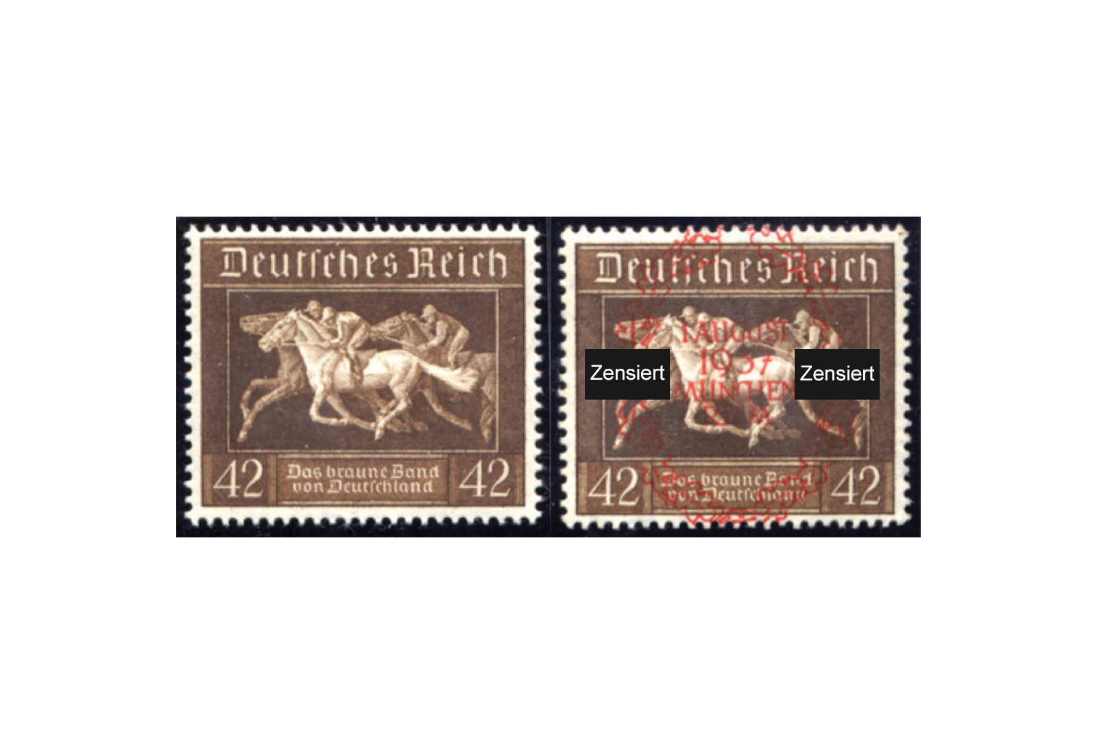 Briefmarken Deutsches Reich Braunes Band 1936 Michel-Nr. 621/649 gestempelt