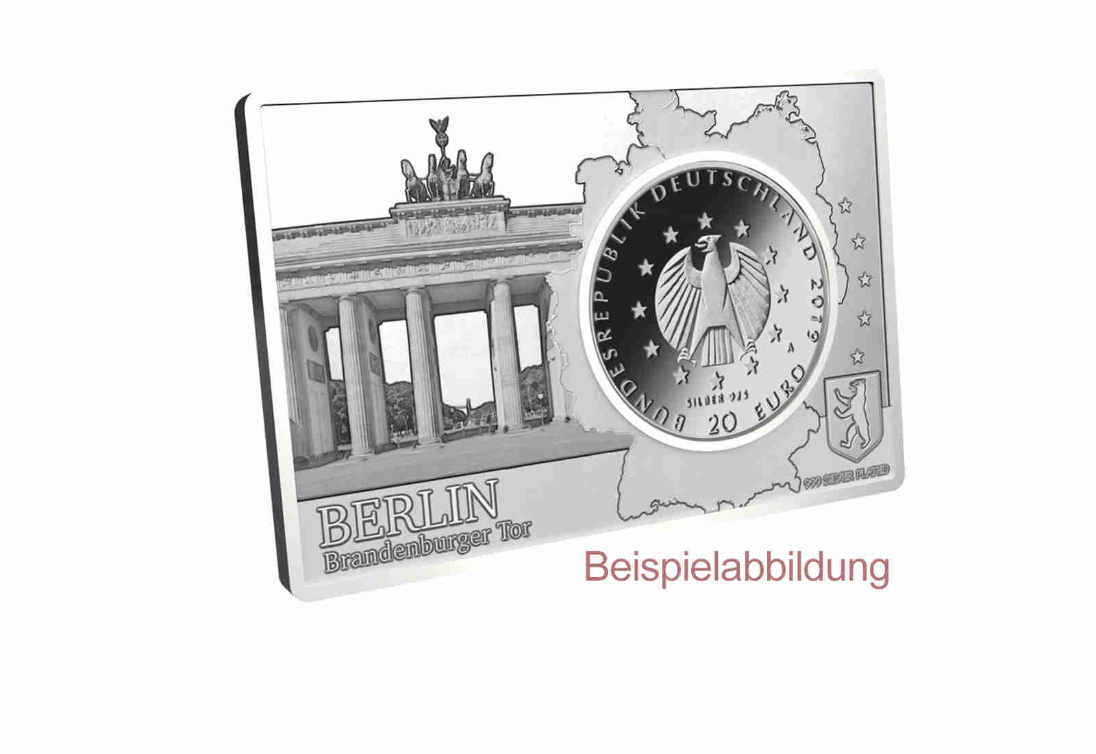 20 Euro 2019 Deutschland eingefasst in einem Barren unserer Wahl