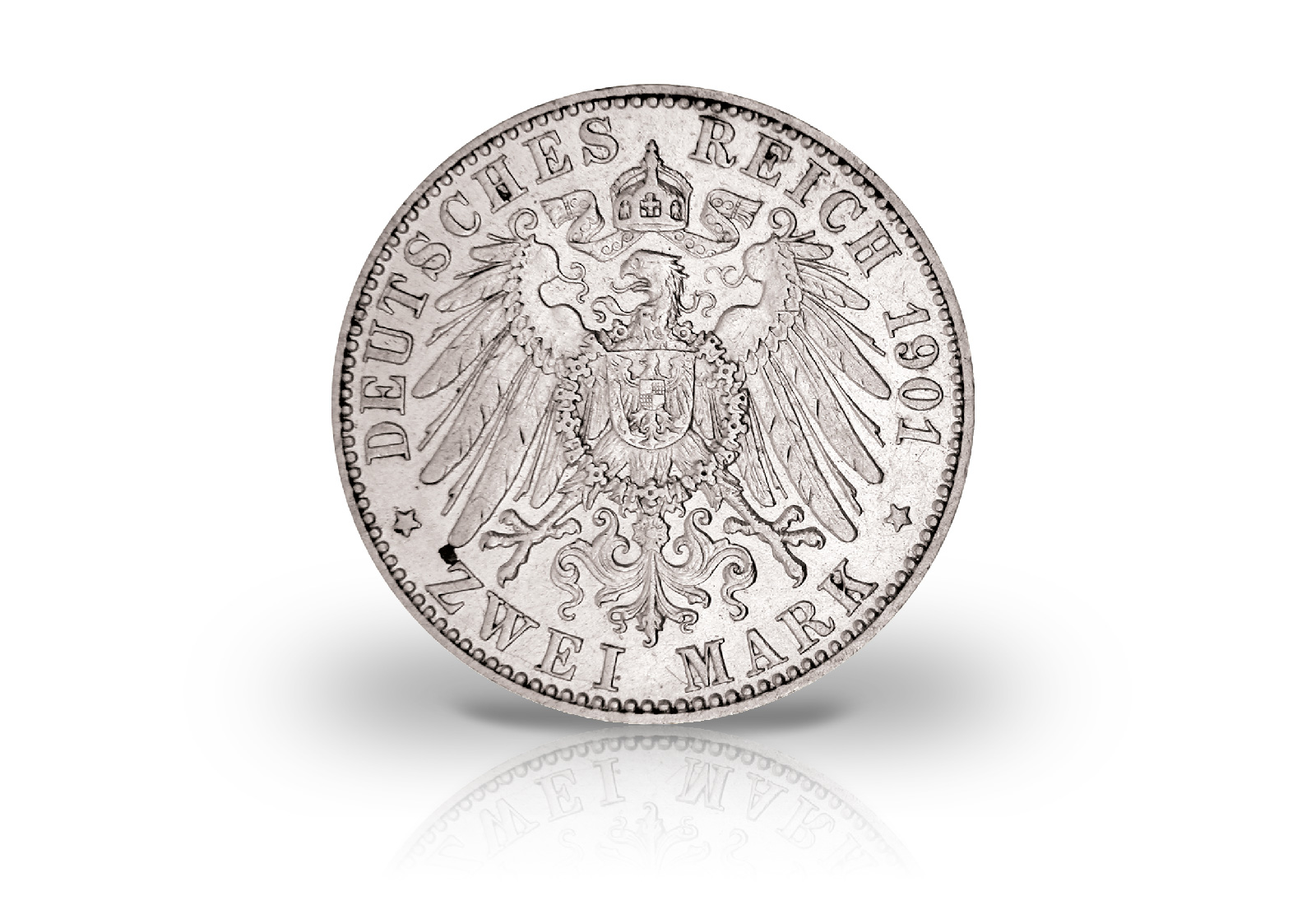 2 Mark 1900-1901 Kaiserreich Friedrich August Oldenburg Jaeger-Nr. 94