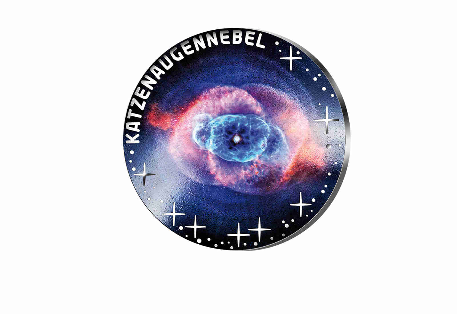 20 Euro Silbermünze 2026 Österreich Katzenaugennebel - Serie: Schönheit des Universums