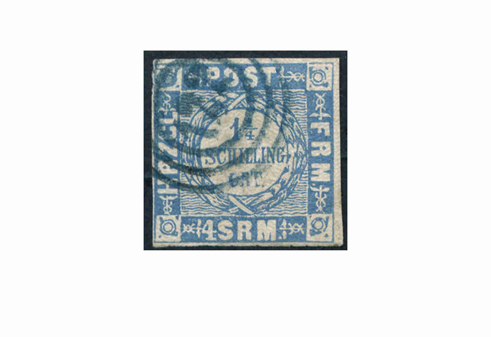 Briefmarke Altdeutschland Schleswig-Holstein Freimarke 1864 Michel-Nr. 6 gestempelt