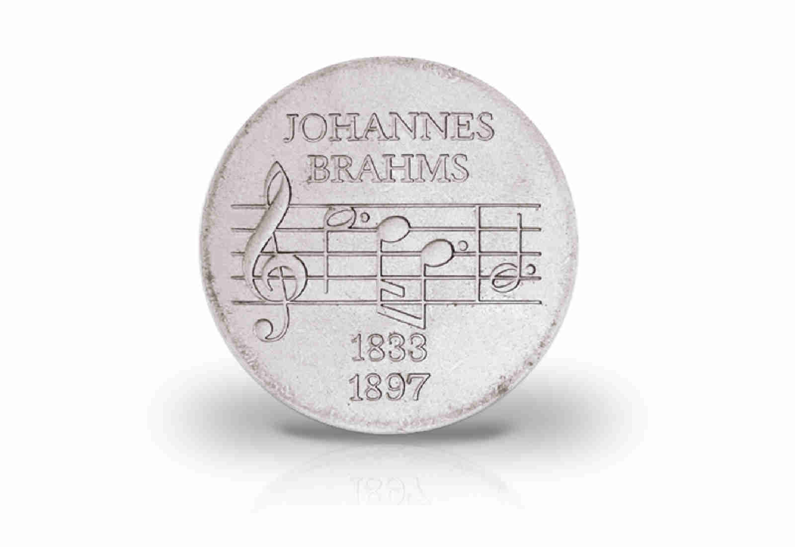 5 Mark Gedenkmünze 1972 DDR Johannes Brahms Jaeger-Nr. 1540