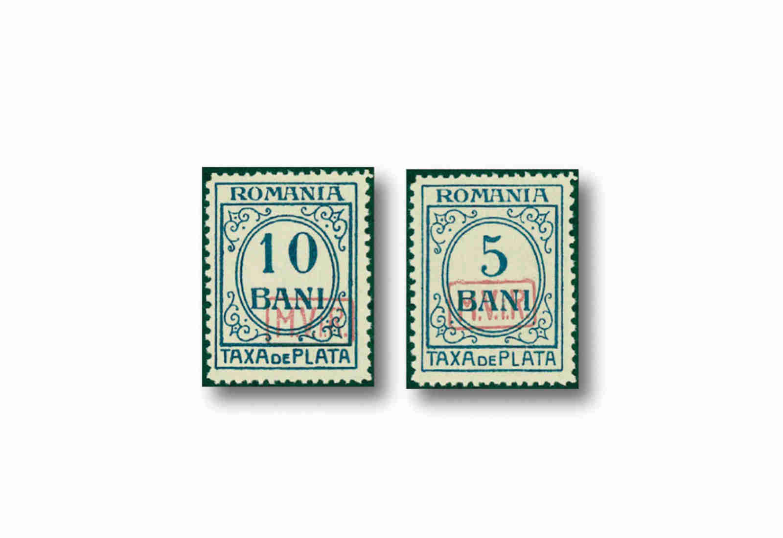 Briefmarke Rumänien Dt. Besetzung I. Weltkrieg MiNr.: P 6-7 gest.
