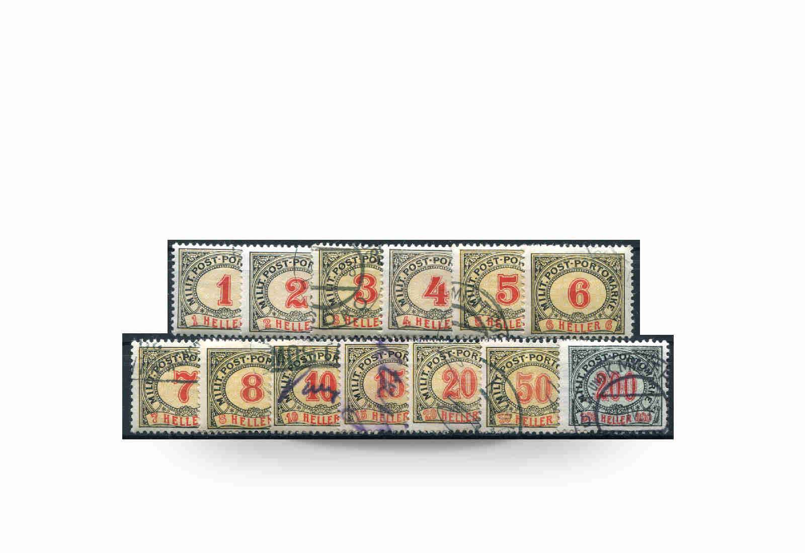 Briefmarke Österreich/Bosnien Herzegowina 1904 Michel-Nr. P 1-13 postfrisch