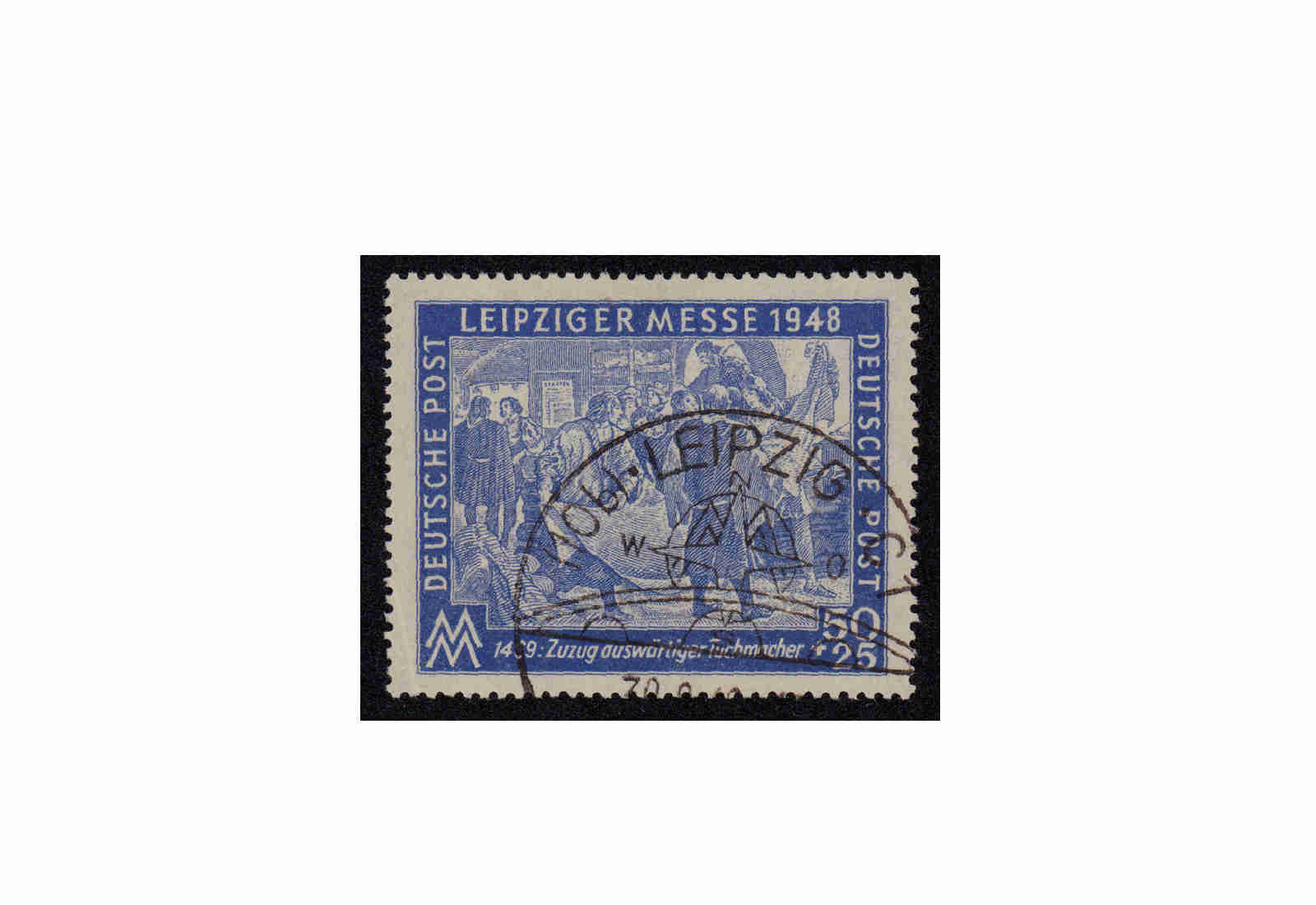 Briefmarke SBZ Leipzíger Herbstmesse 1948 Michel-Nr. 199 b gestempelt