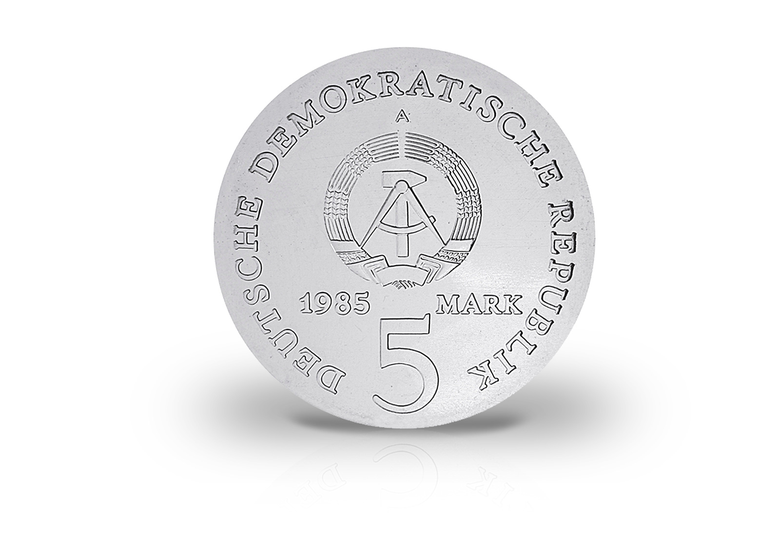 5 Mark Gedenkmünze 1985 DDR Caroline Neuber Jaeger-Nr. 1604