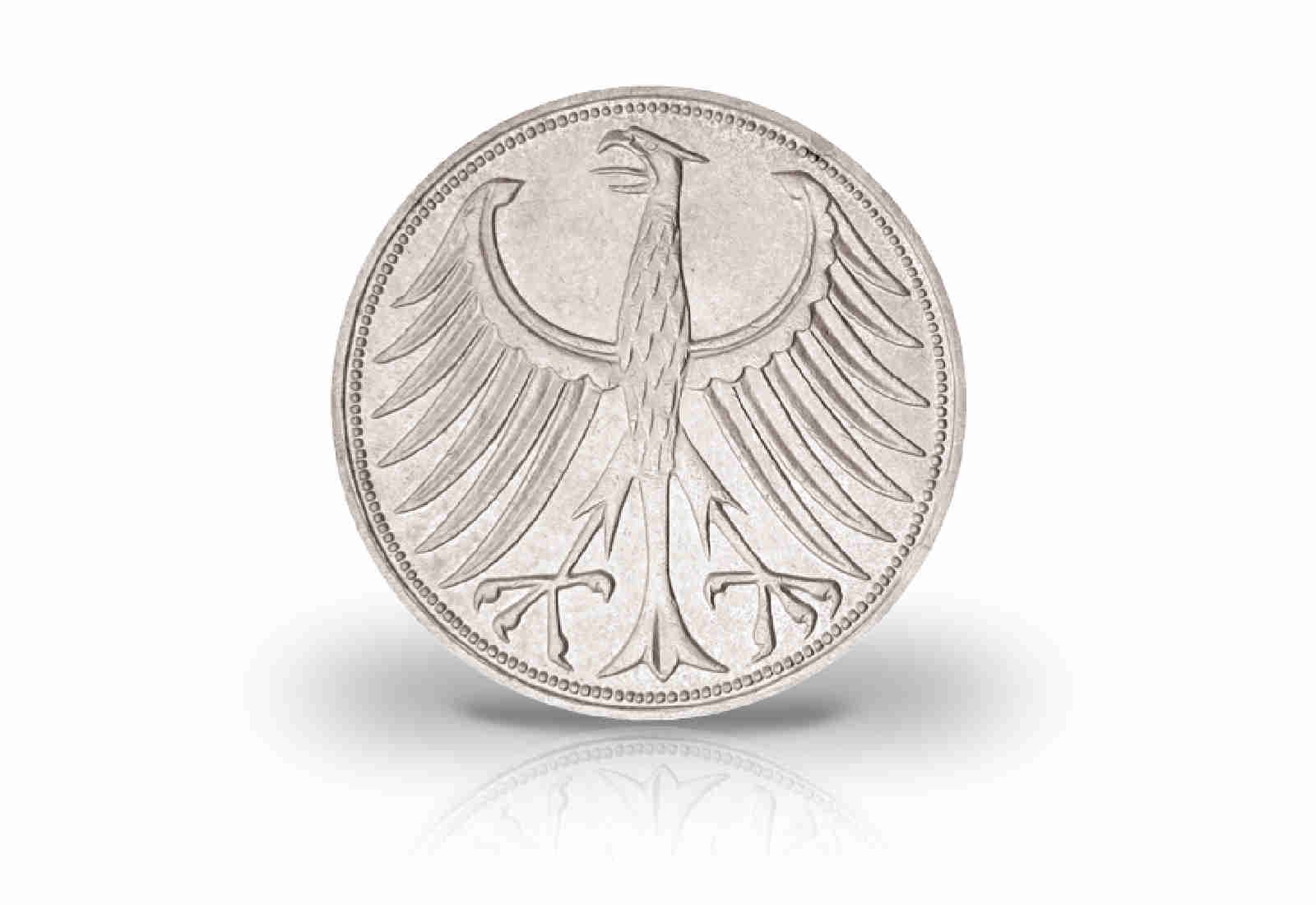 5 DM Silbermünze Jahrgang und Prägestätte unserer Wahl Silberadler