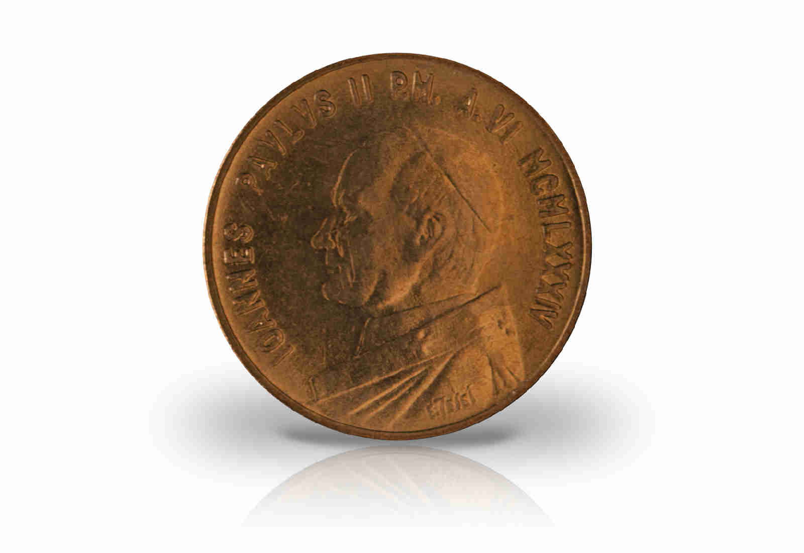 20 Lire 1984 Vatikan Papst Johannes Paul II. Jahr des Friedens