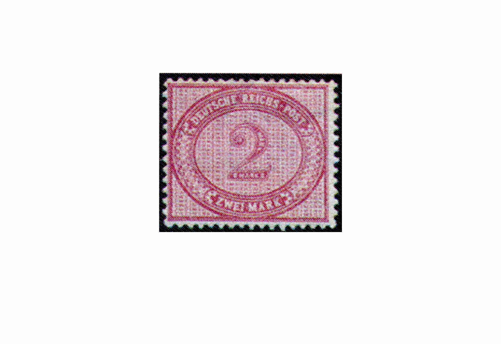 Briefmarke Deutsches Reich 1875 Kaiserreich Innendienst Michel-Nr. 37 Falz