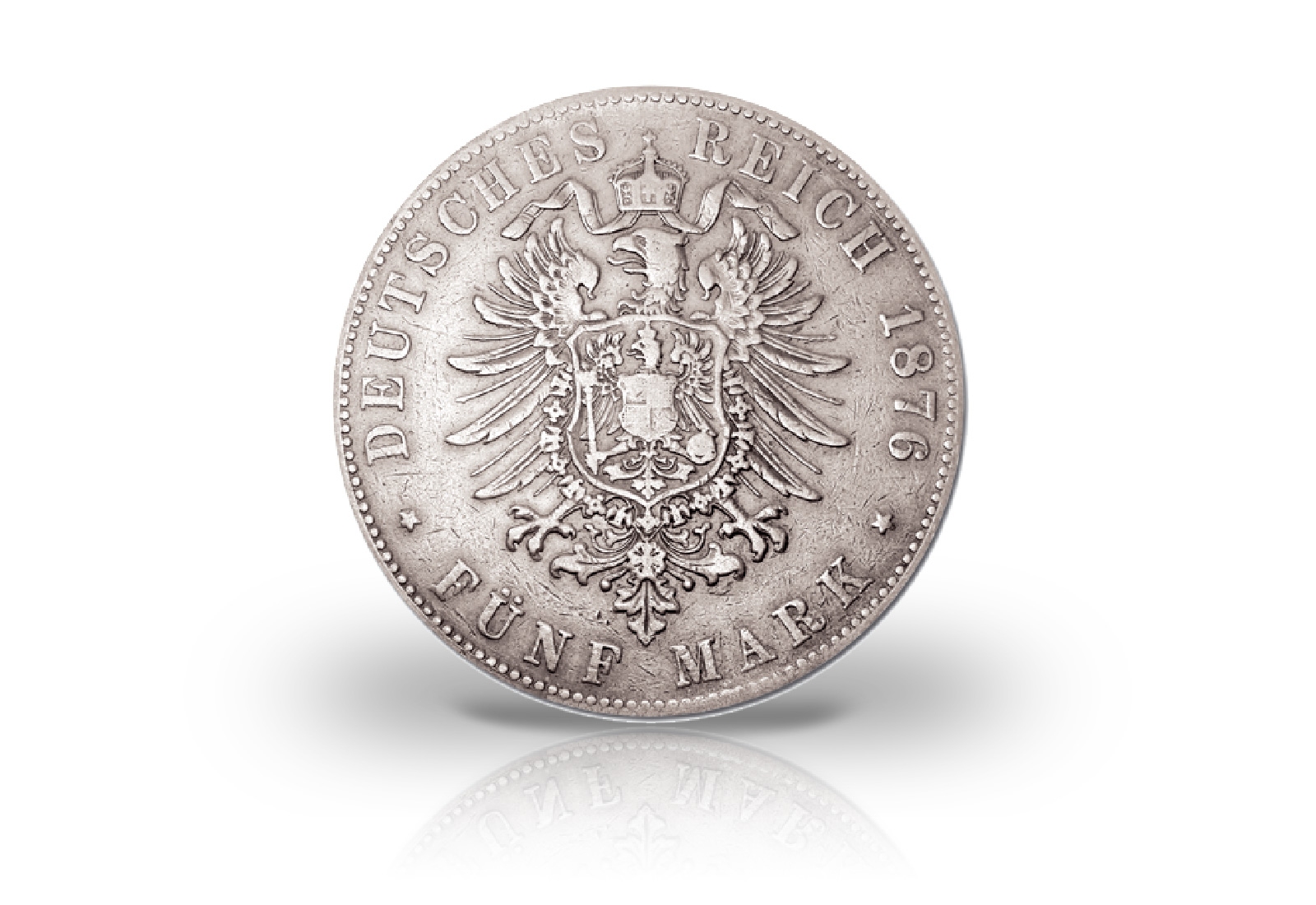 5 Mark 1874 Deutsches Kaiserreich Preußen Kaiser Wilhelm I. Prägestätte A Jaeger-Nr. 97