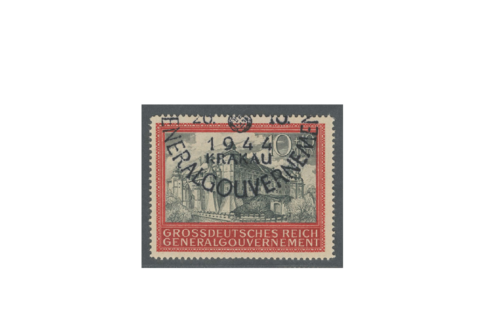 Generalgouvernement 1944: 5 Jahre Generalgouvernement Michel Nr. 125 gestempelt