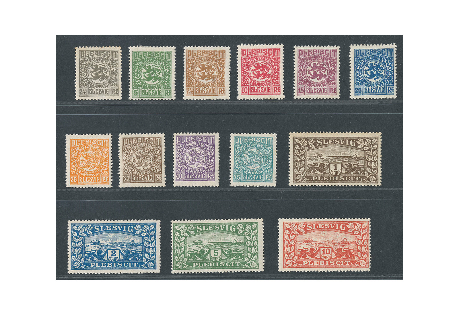 Briefmarke Schleswig Dt. Abstimmungsgebiete MiNr.: 1-14 **