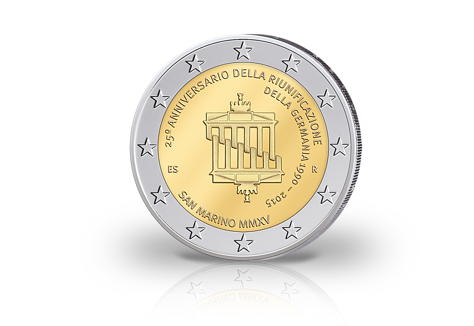 2 Euro 2015 San Marino 25 Jahre Deutsche Einheit st im Blister
