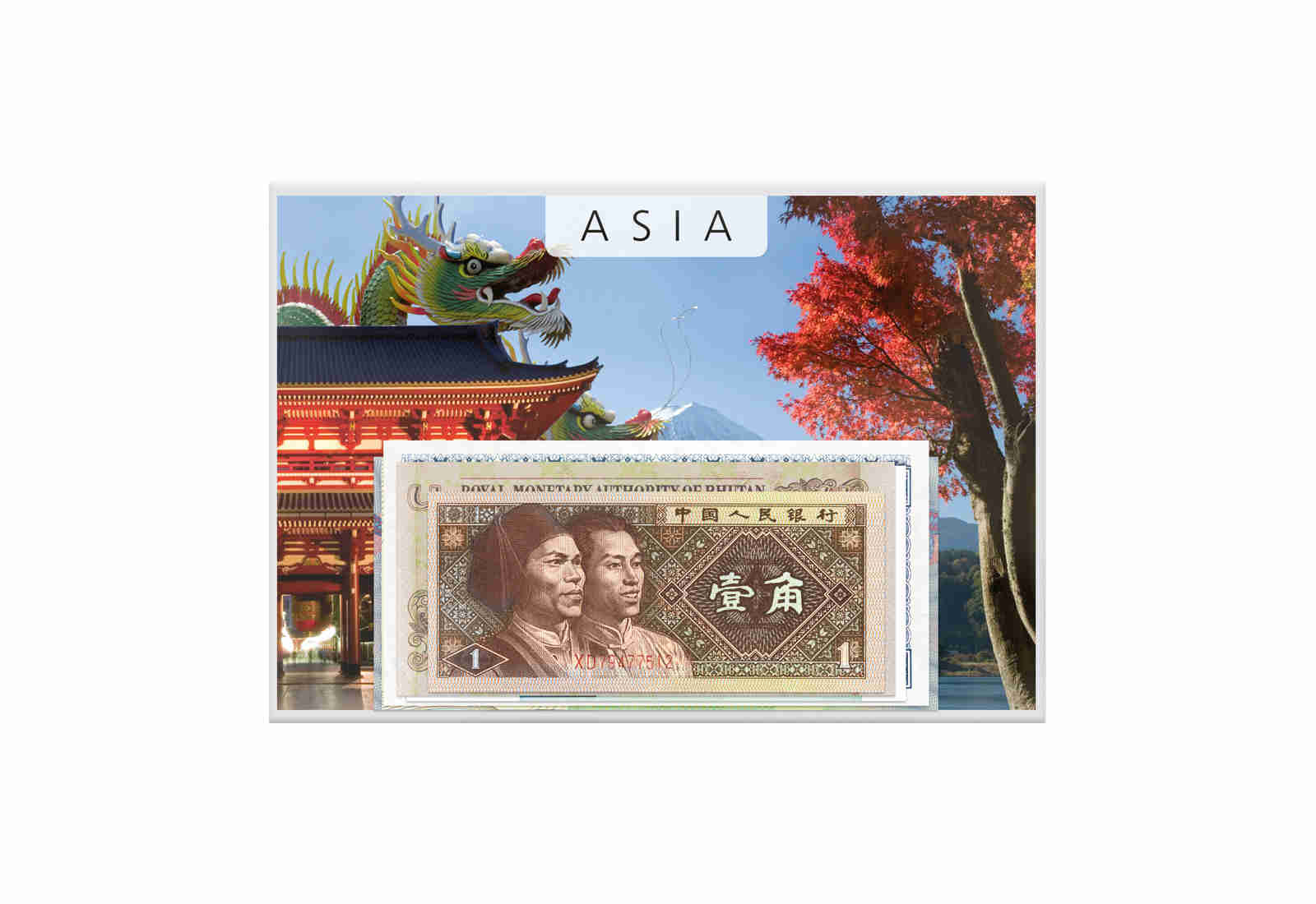 Banknoten Kollektion Asien