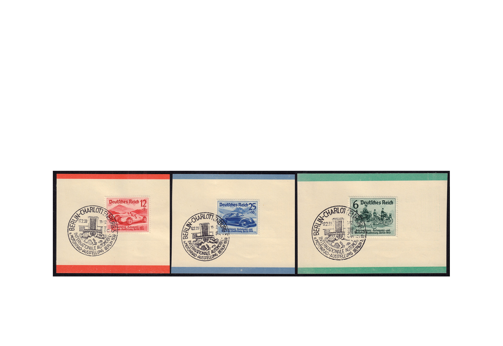 Deutsches Reich Michel-Nr. 686/688 gestempelt Ausstellung Berlin 1939