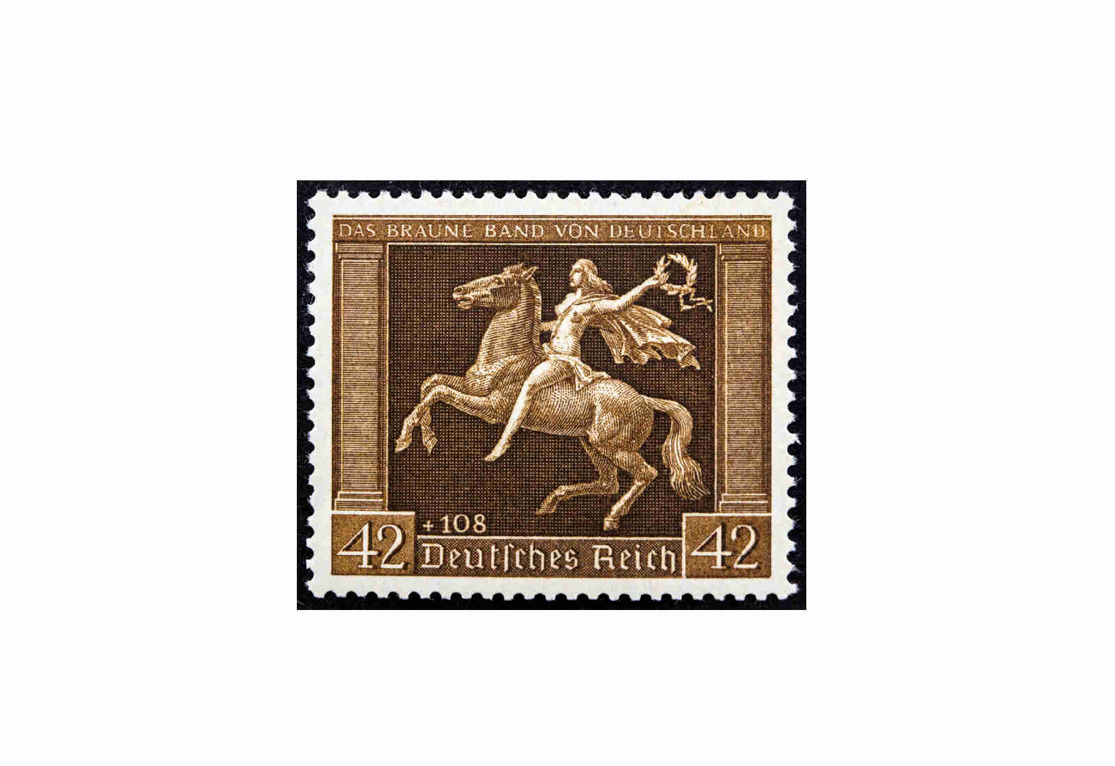Briefmarke Deutsches Reich 1938 Michel Nr. 671 x postfrisch senkrechte Gummierung