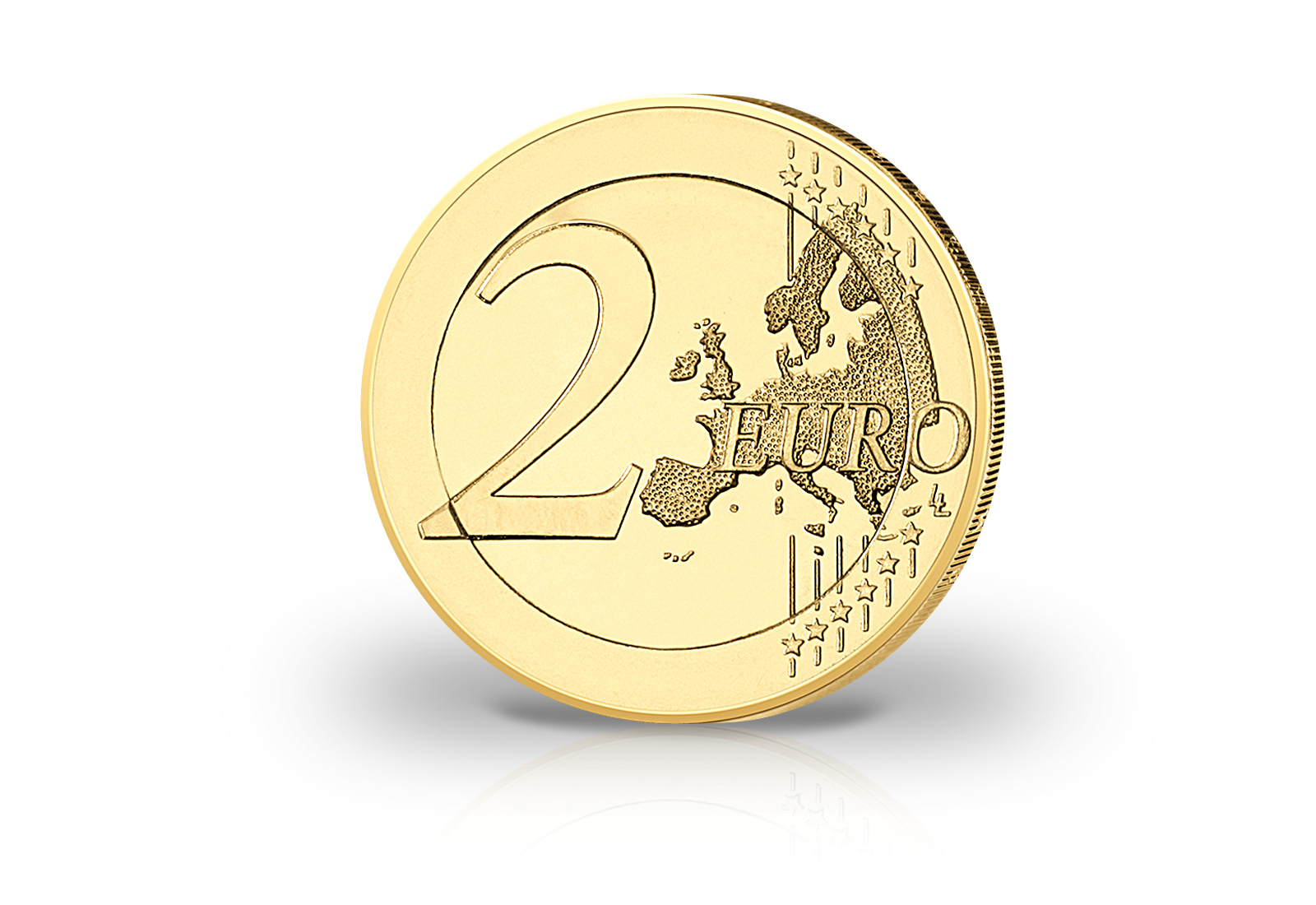 2 Euro mit Farbmotiv und 24 Karat Goldauflage 505 Jahre Bier