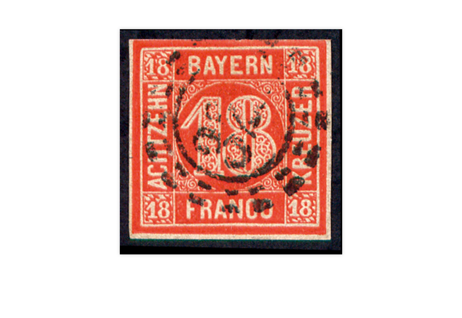 Briefmarke Altdeutschland Bayern Freimarke 1862 Michel-Nr. 13 gestempelt