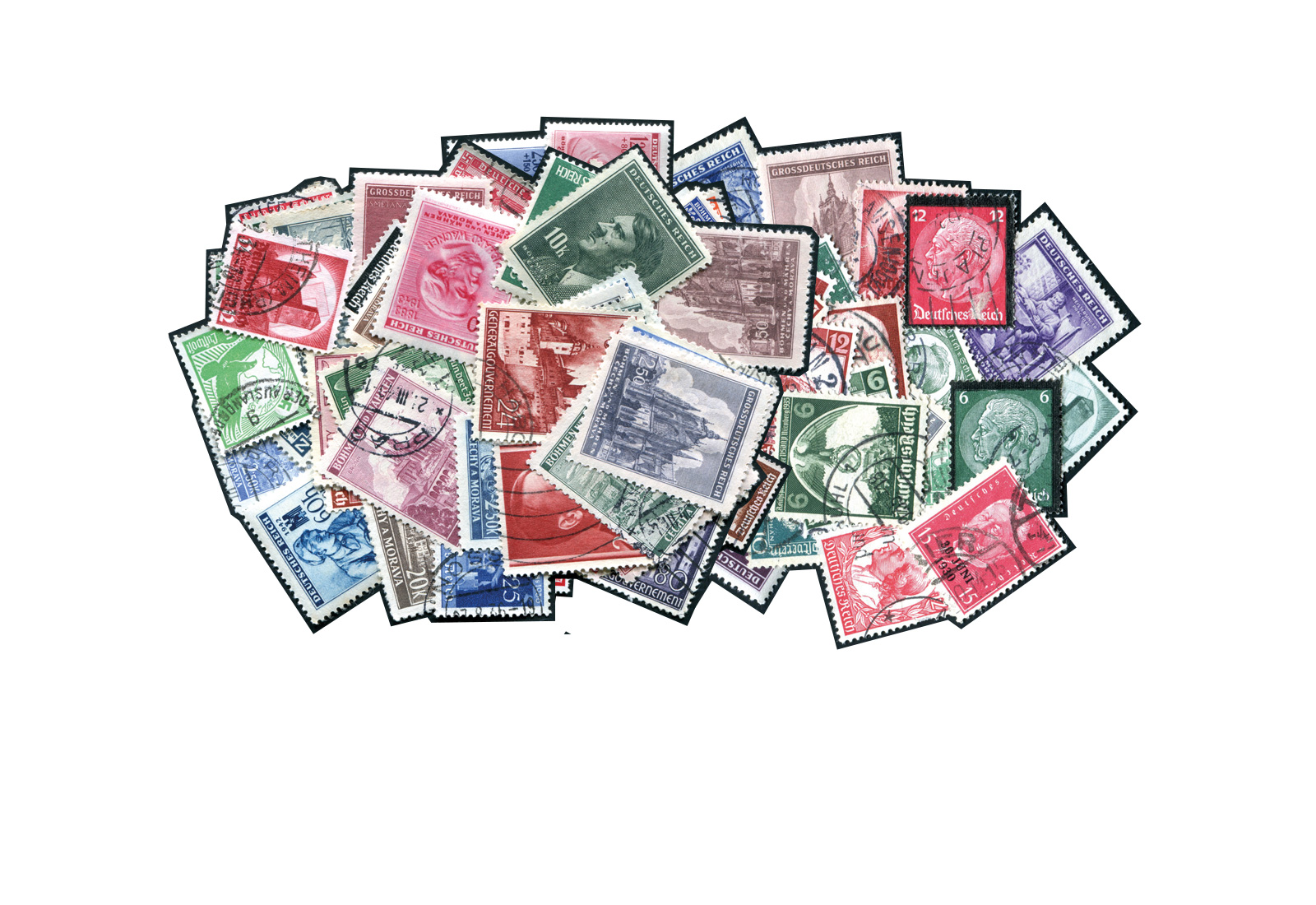 Briefmarken Deutsches Reich 1872 bis 1945 200 Marken postfrisch und gestempelt