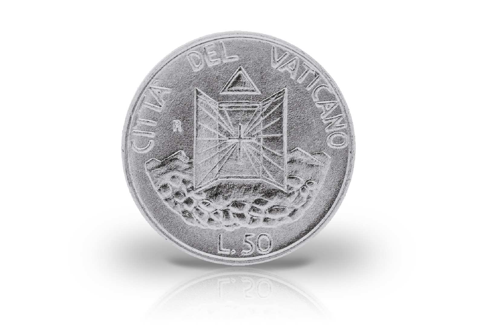 50 Lire 1990 Vatikan Papst Johannes Paul II. Vatikanstadt