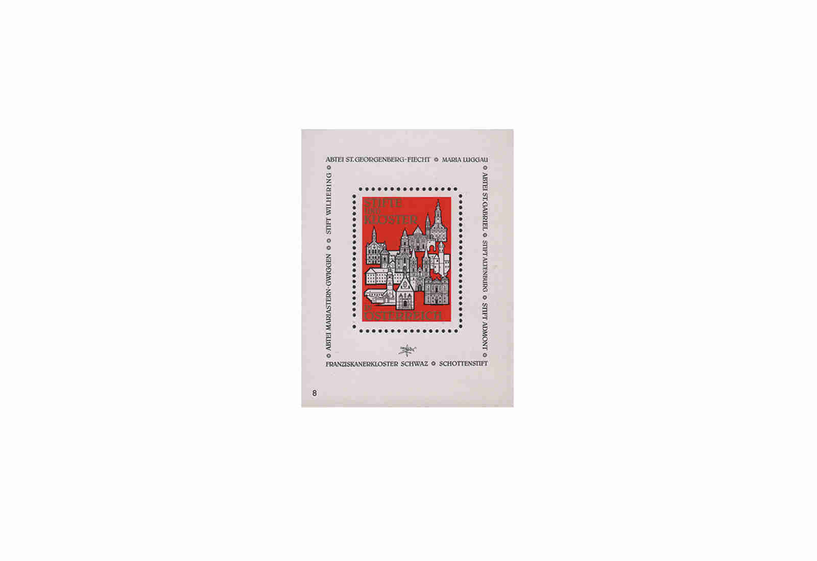 Österreich Kosel-Block 1995 - Stifte und Klöster