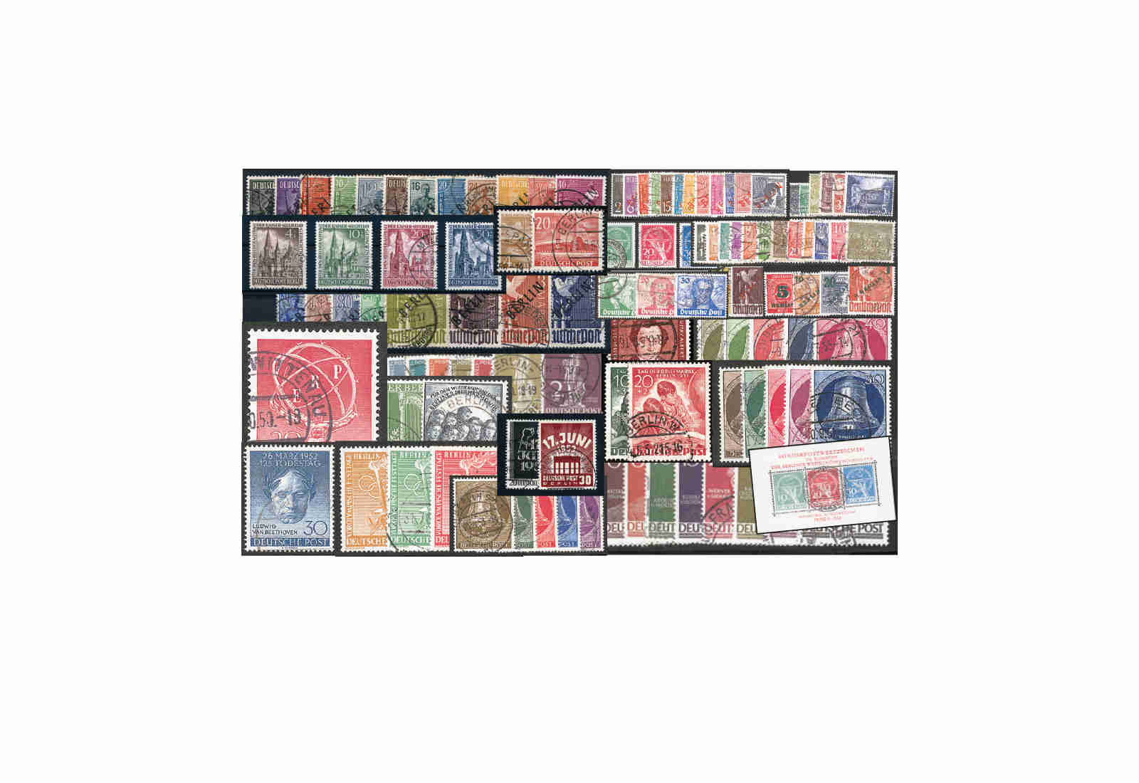 Berlin Jahrgänge 1948 bis 1959 Sparpaket komplett Michel Nr. 1 bis 190 gestempelt