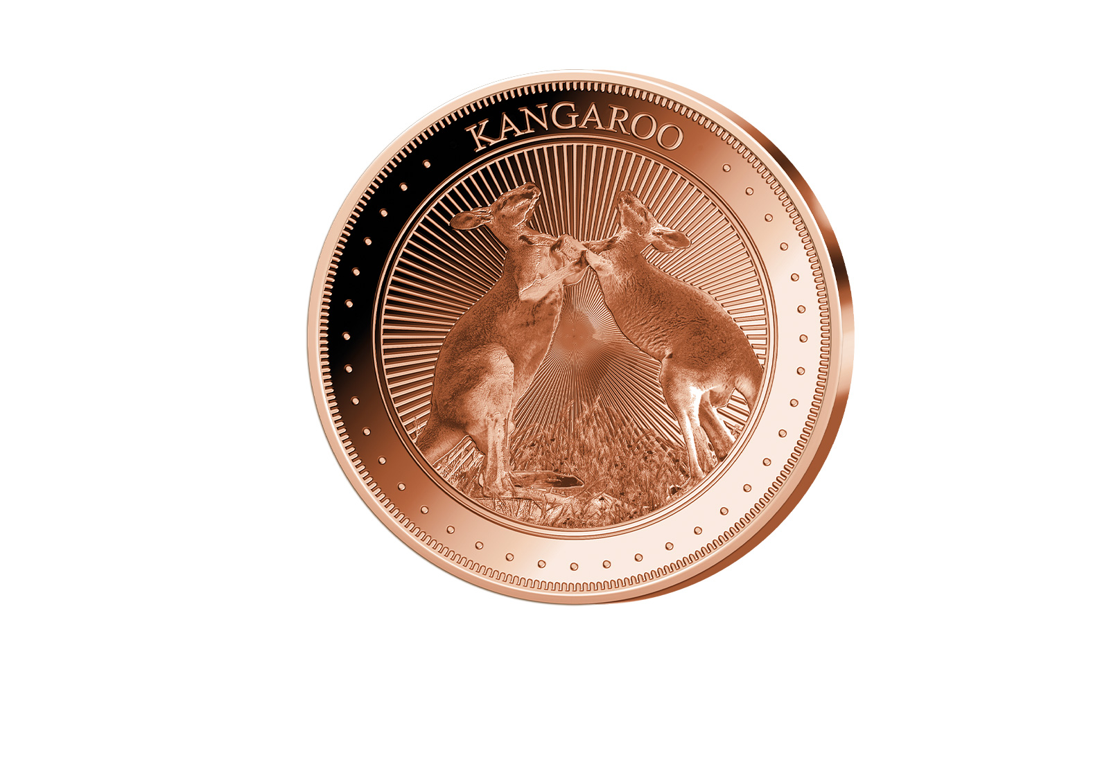 1 oz Kupferausgabe Kangaroo