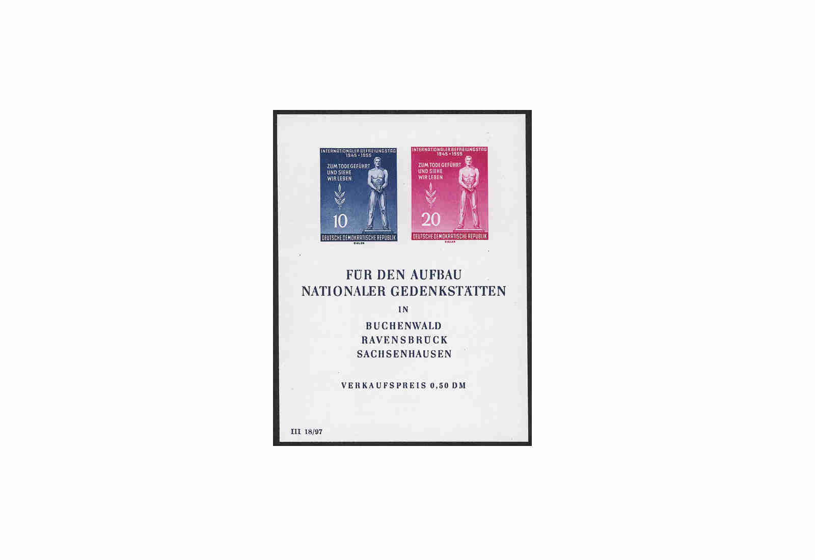 DDR Block 11 postfrisch Befreiung vom Faschismus
