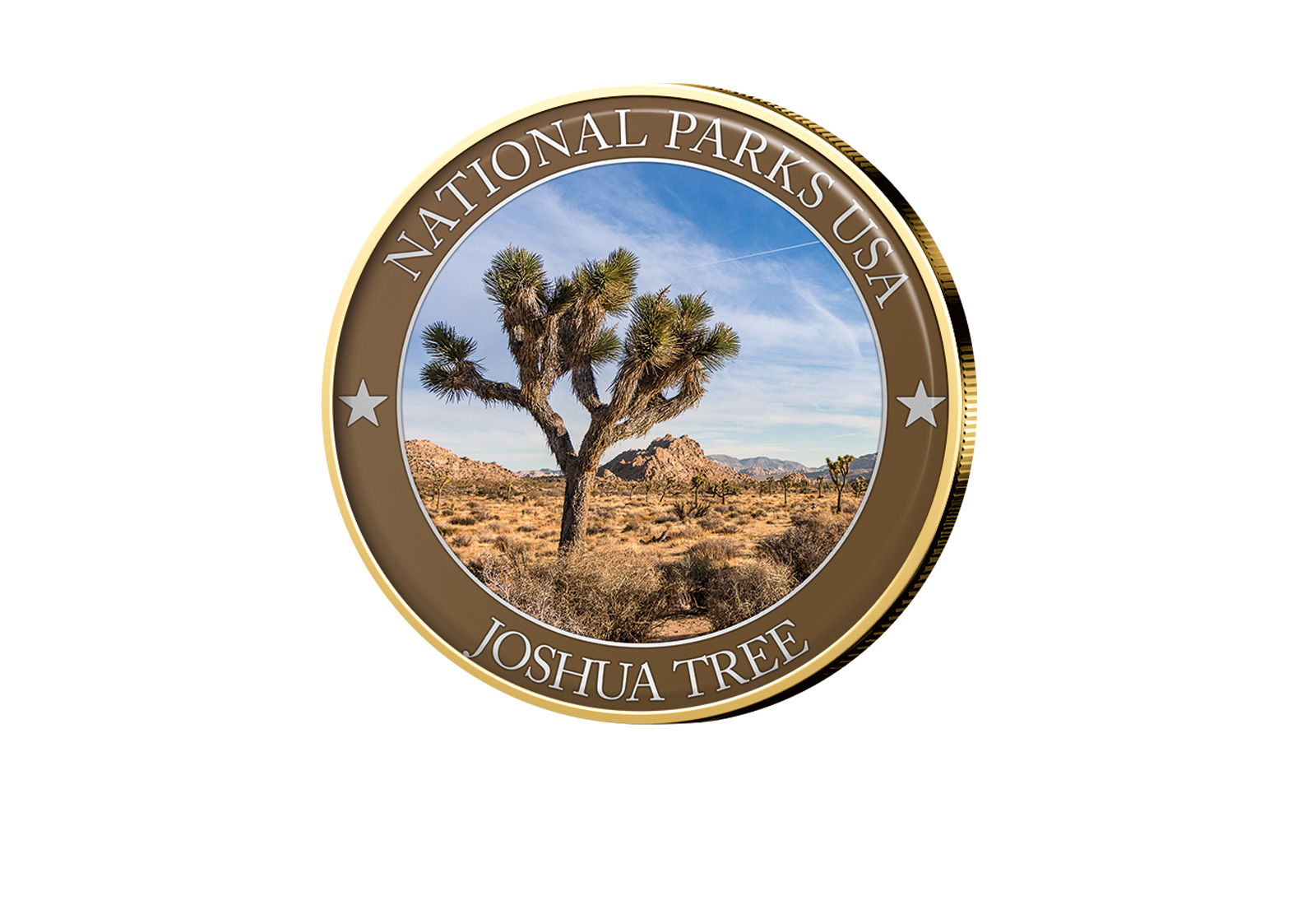1/2 Dollar USA Joshua Tree Serie National Parks USA mit Farbapplikation