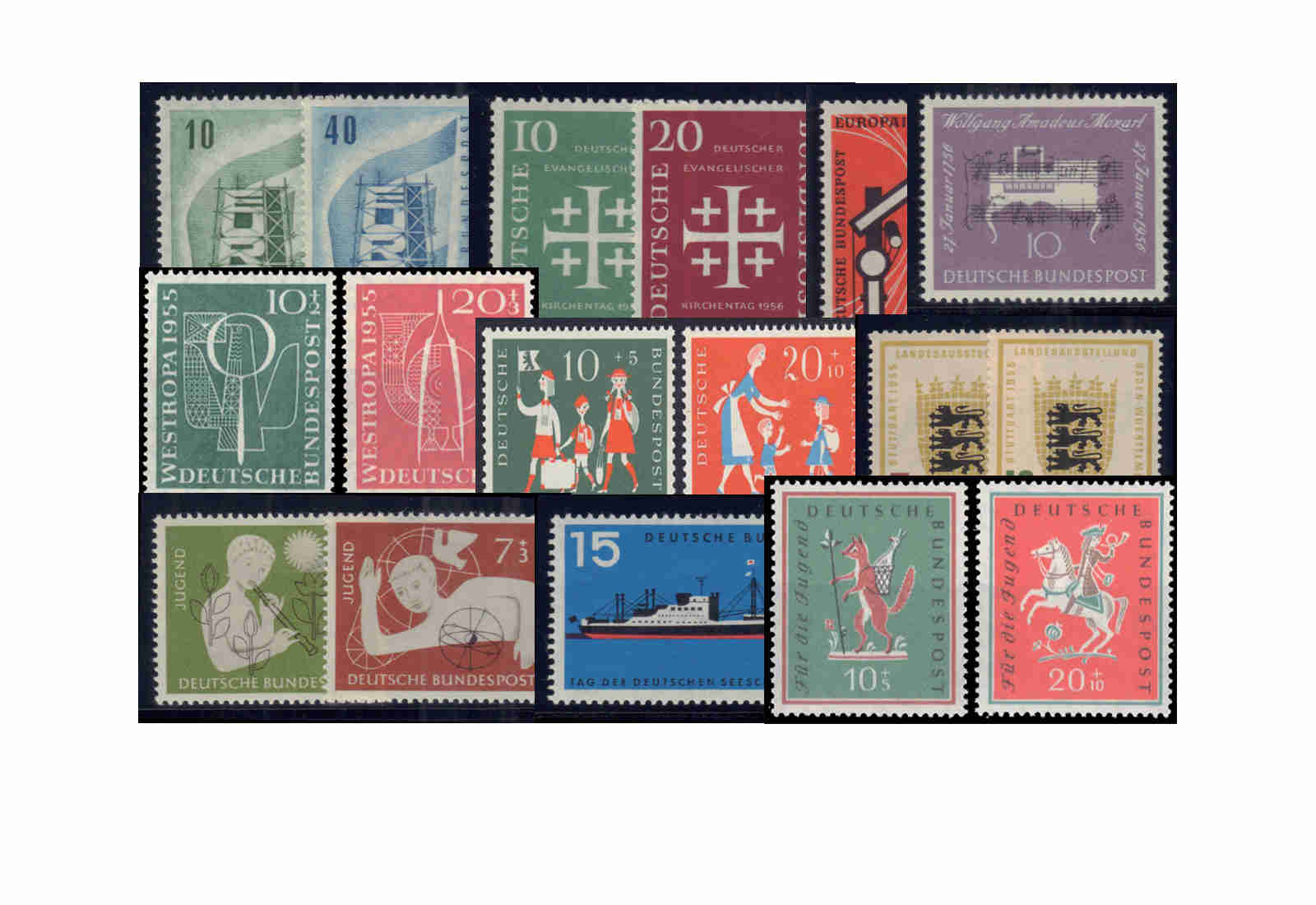 Briefmarken BRD 50er Jahre Lot postfrisch