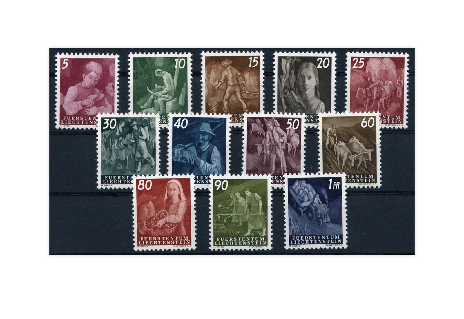 Liechtenstein Mi.Nr. 289/300 postfrisch OR