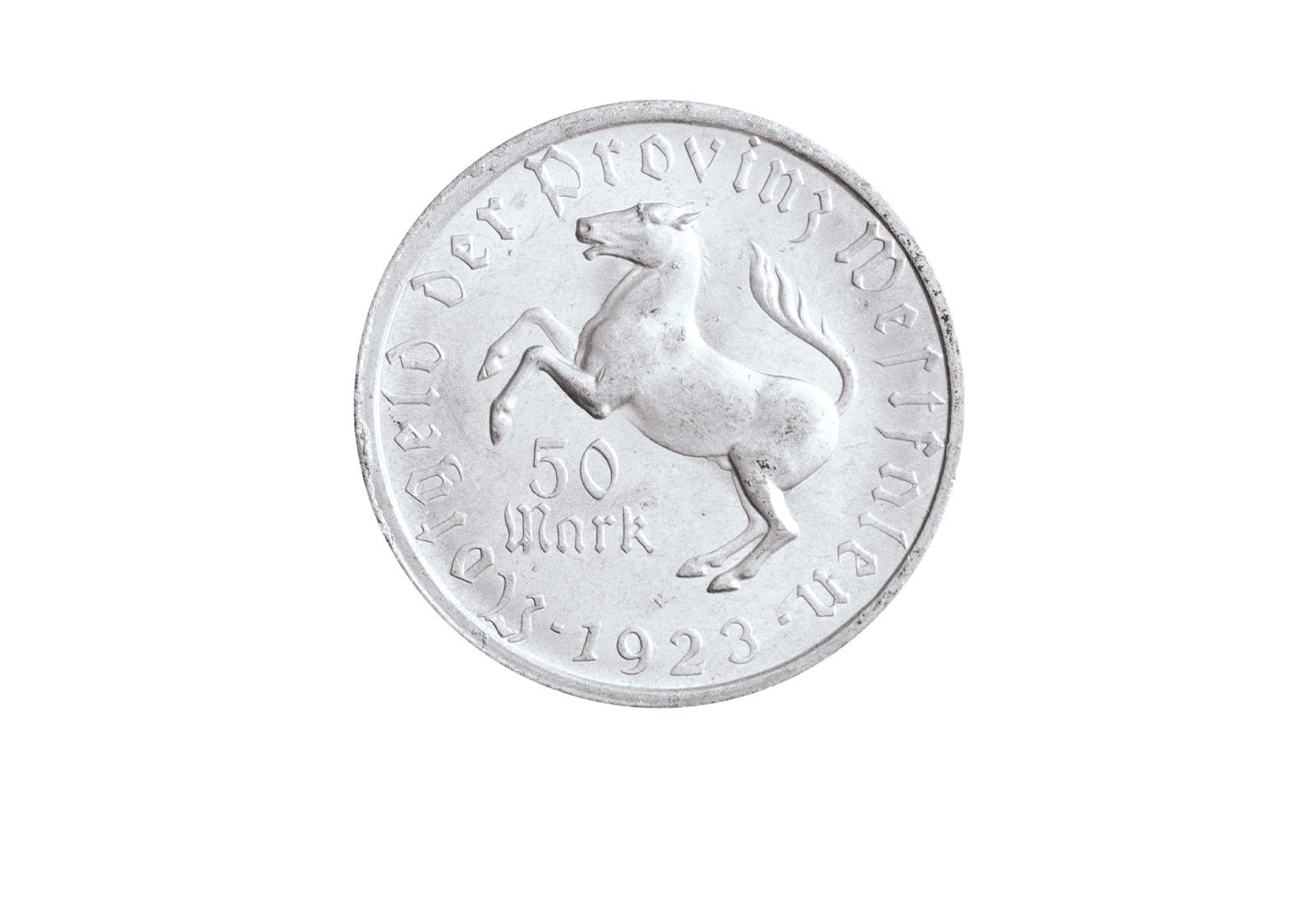 50 Mark 1923 Notgeldmünze Westfalen Jaeger-Nr. N16