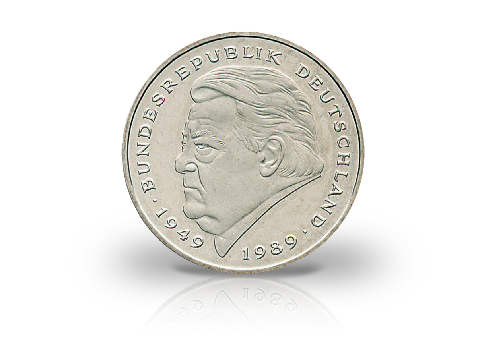 2 DM 1990-2001 BRD Franz Josef Strauss 59er Set Jaeger-Nr. 450