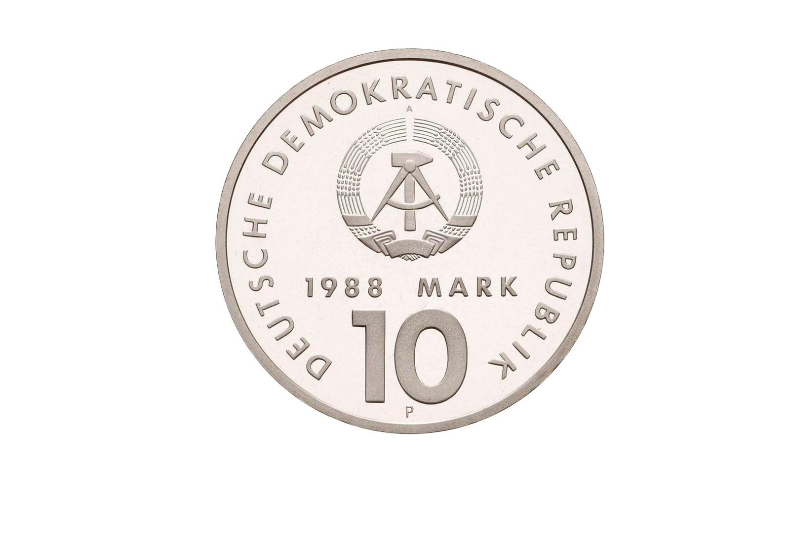 DDR 10 Mark Probe 1988 PP 40 Jahre Turn- und Sportbund DDR Jaeger-Nr. 1623P