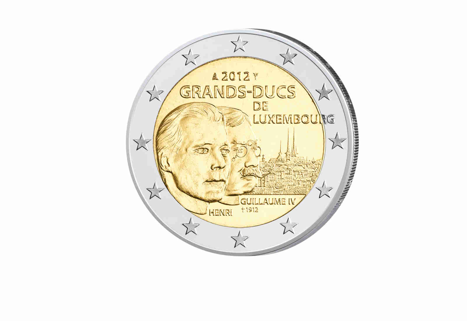 2 Euro 2012 Luxemburg 100. Todestag von Großherzog Guillaume IV.