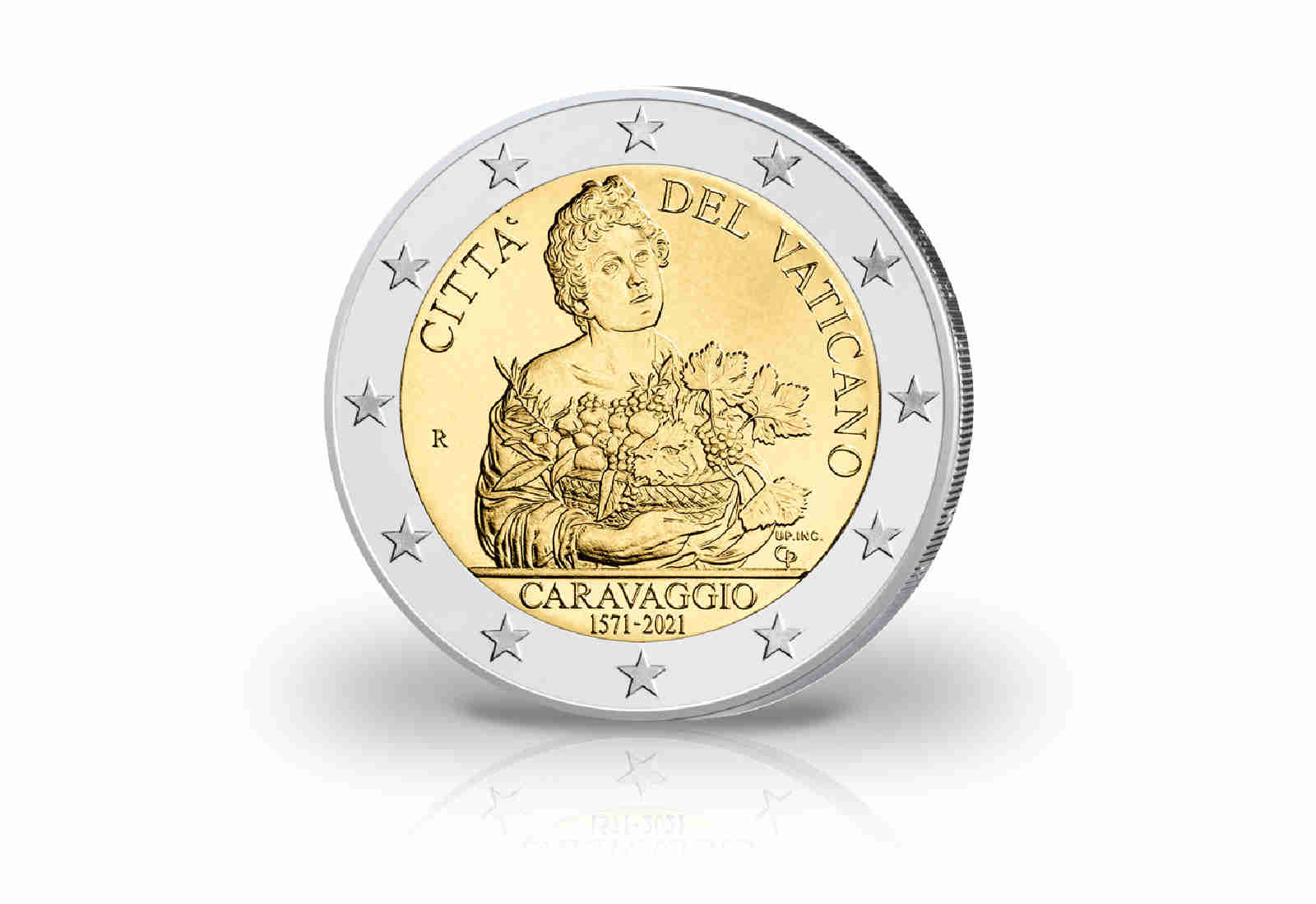 2 Euro 2021 Vatikan 450. Geburtstag von Caravaggio st im Blister