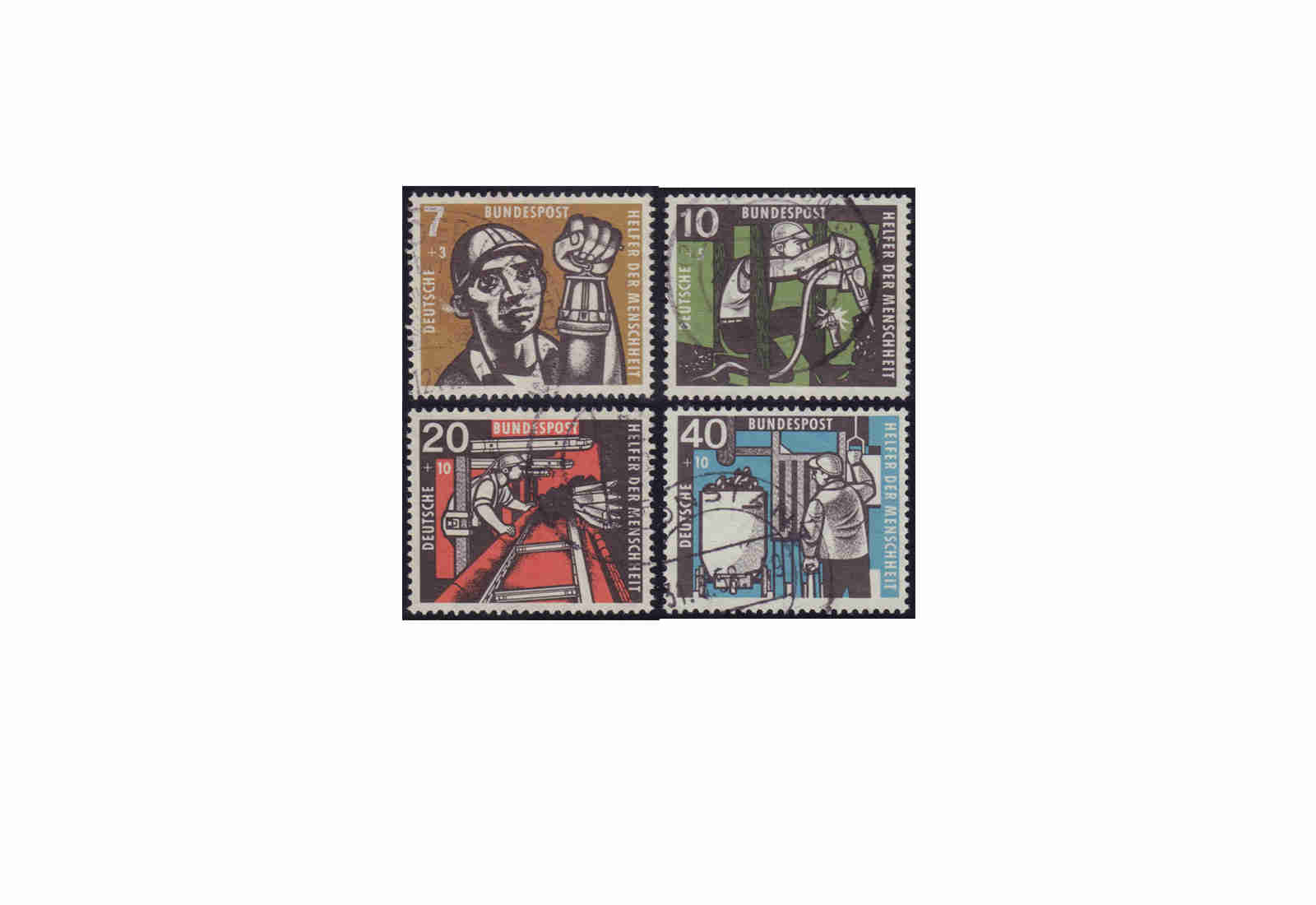 BRD Michel-Nr. 270/273 gestempelt