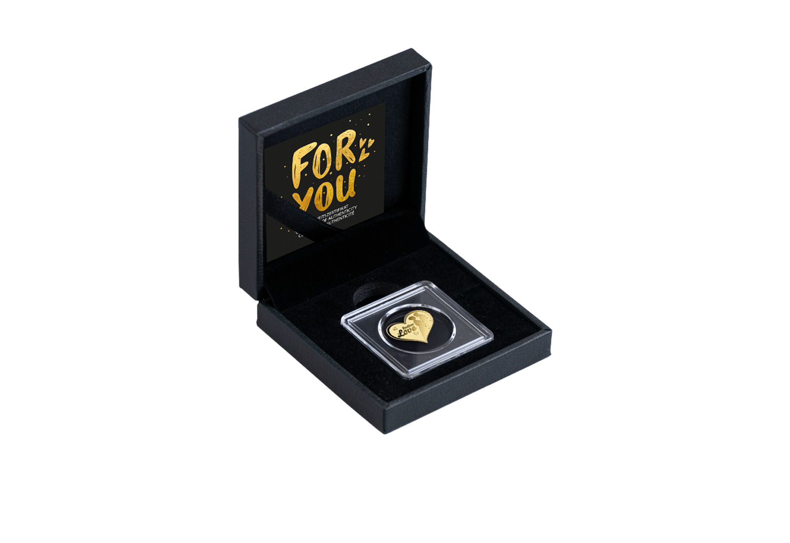 Goldausgabe Motiv "Endless Love" 999/1000 Gold Geschenk