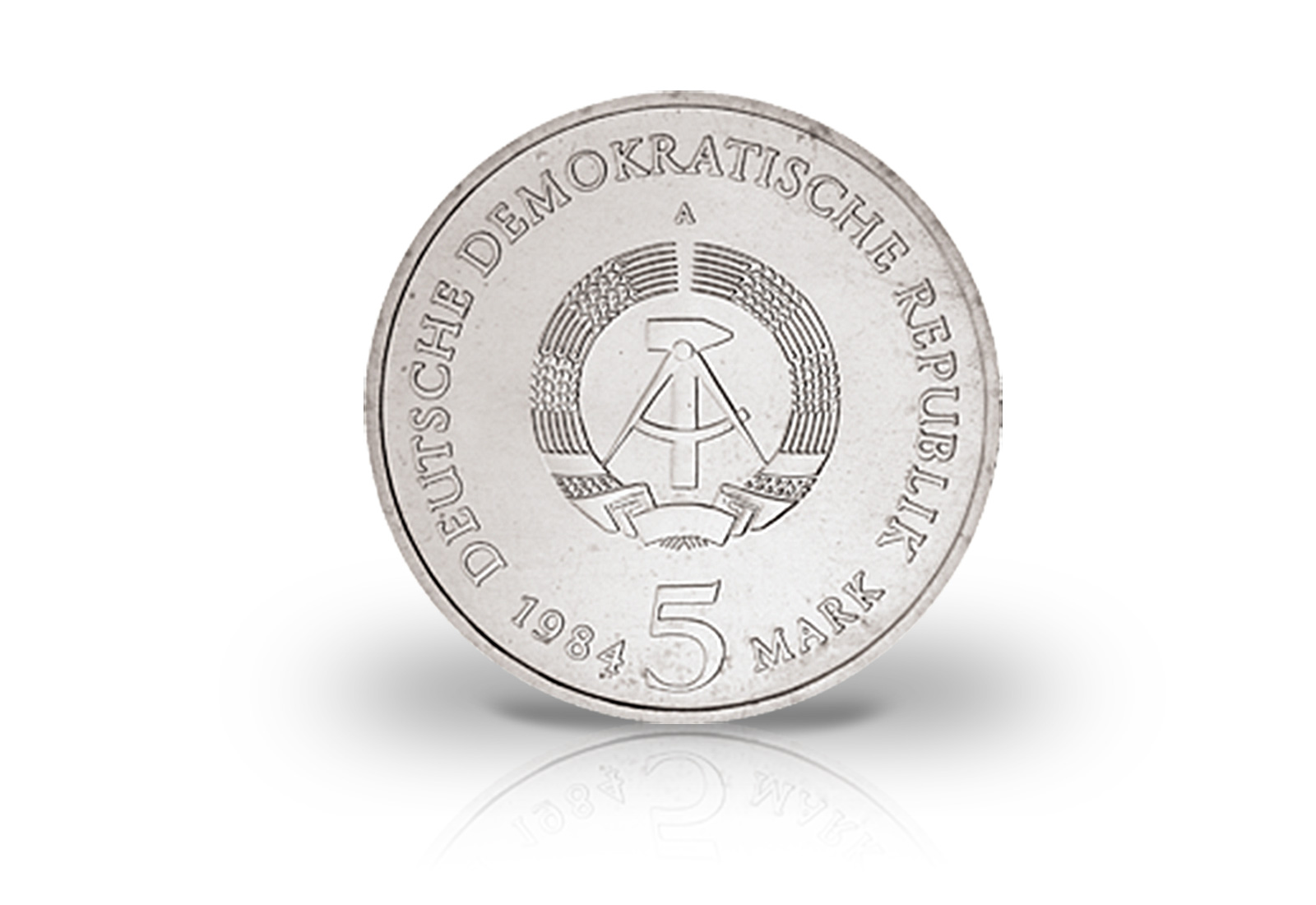 5 Mark Gedenkmünze 1984 DDR Altes Rathaus Leipzig Jaeger-Nr. 1596