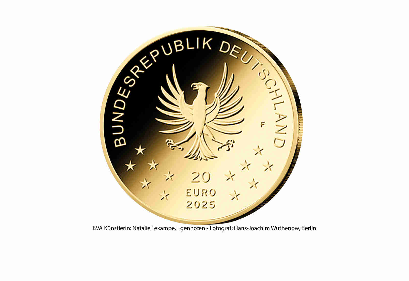20 Euro 2025 Goldmünze Deutschland Luchs Prägestätte A-J