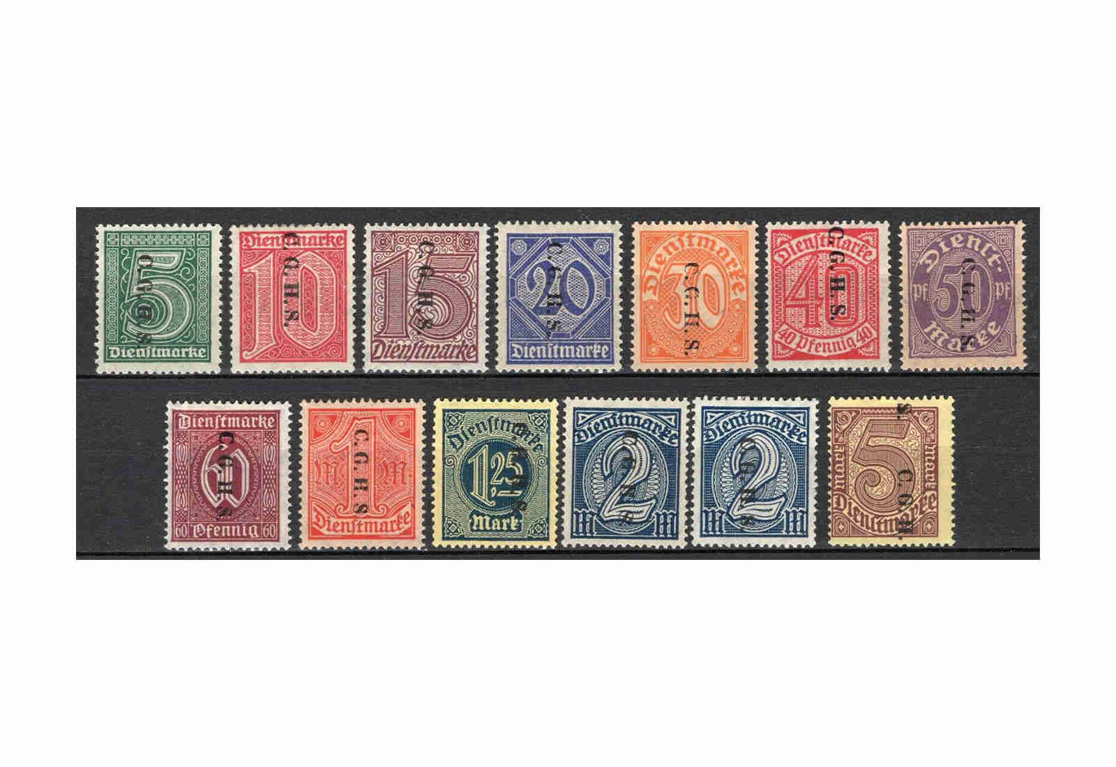 Briefmarke Oberschlesien Dt. Abstimmungsgebiet Mi: D 8-20 **