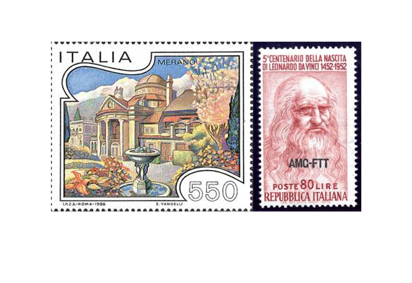 Briefmarken Italien 500 Marken postfrisch und gestempelt