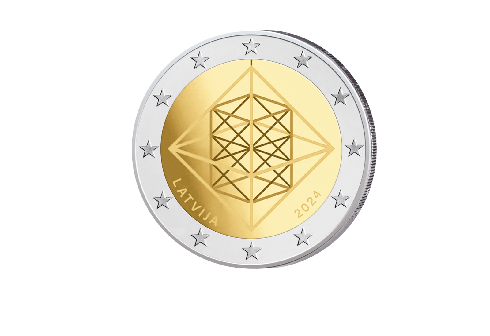 2 Euro 2024 Lettland Himmeli bfr.