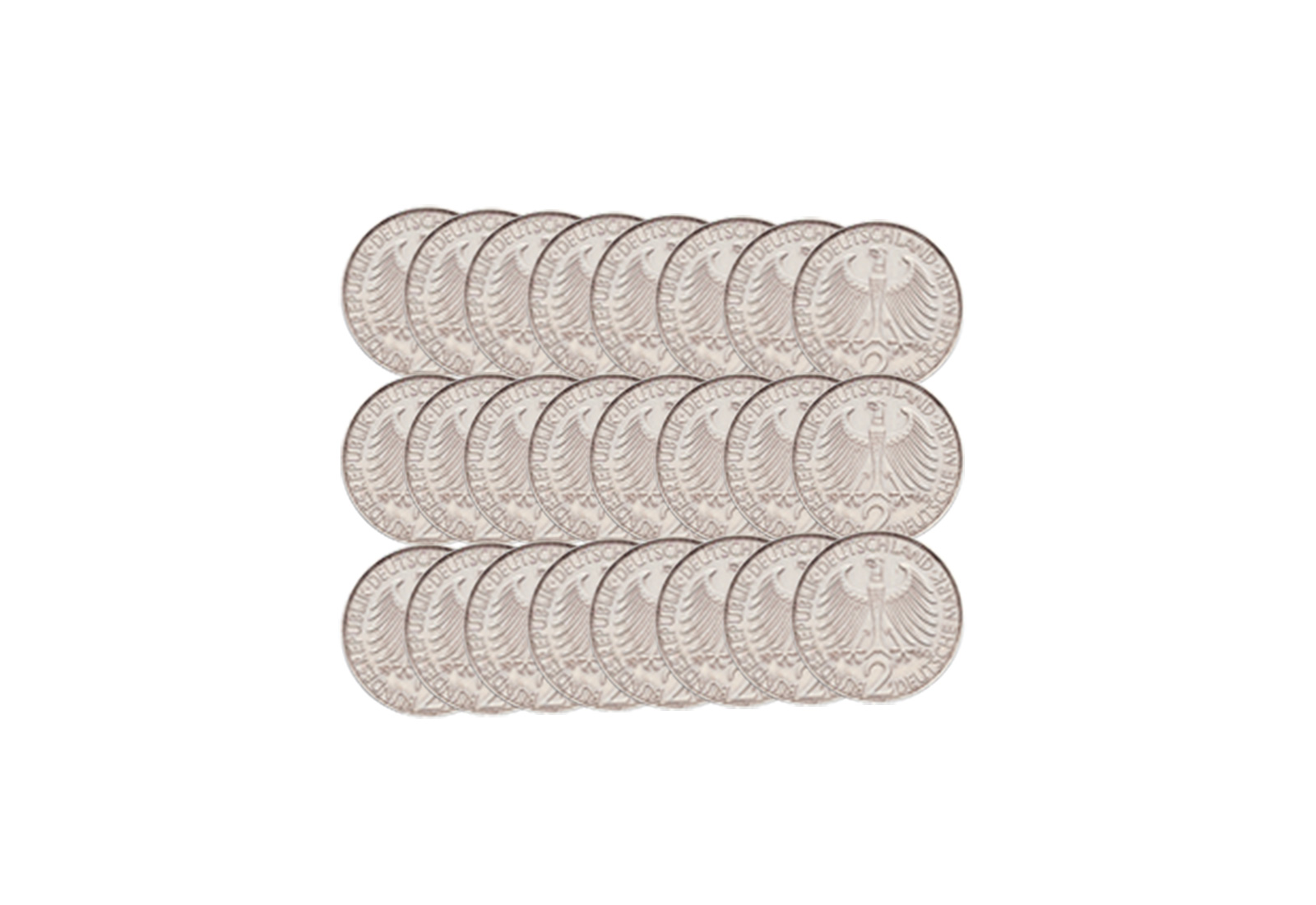 2 DM 1957-1971 BRD Max Planck 58er Set