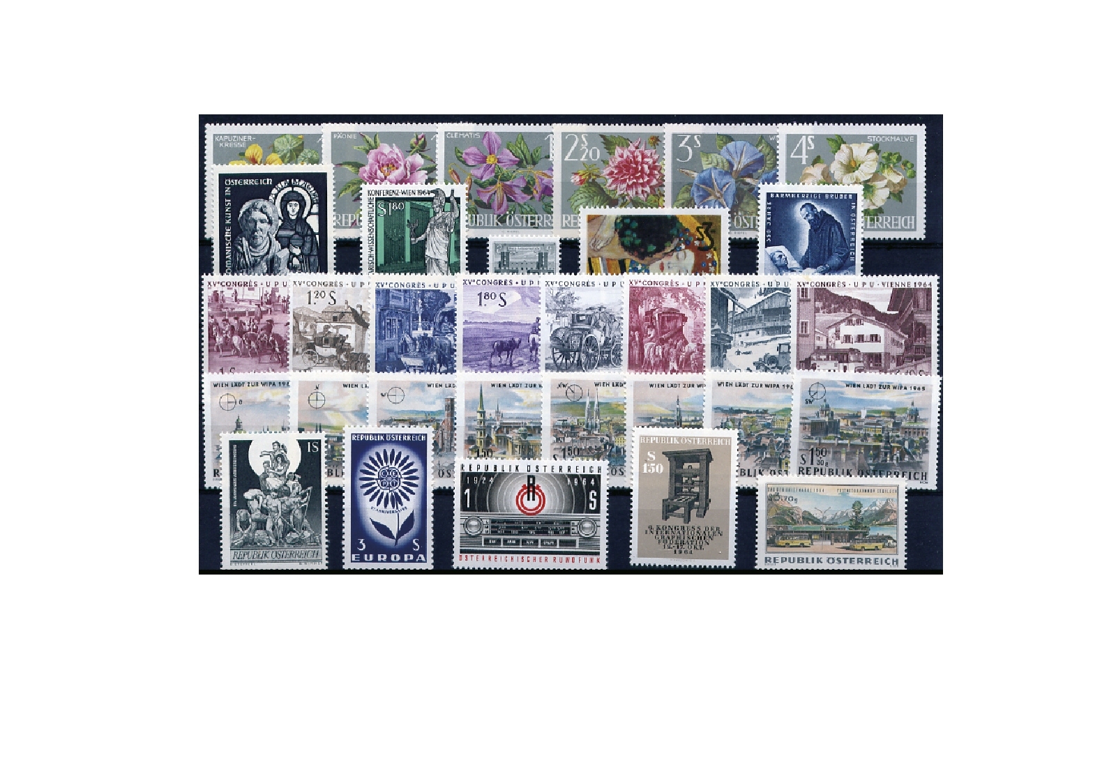 Österreich Jahrgang 1964 postfrisch