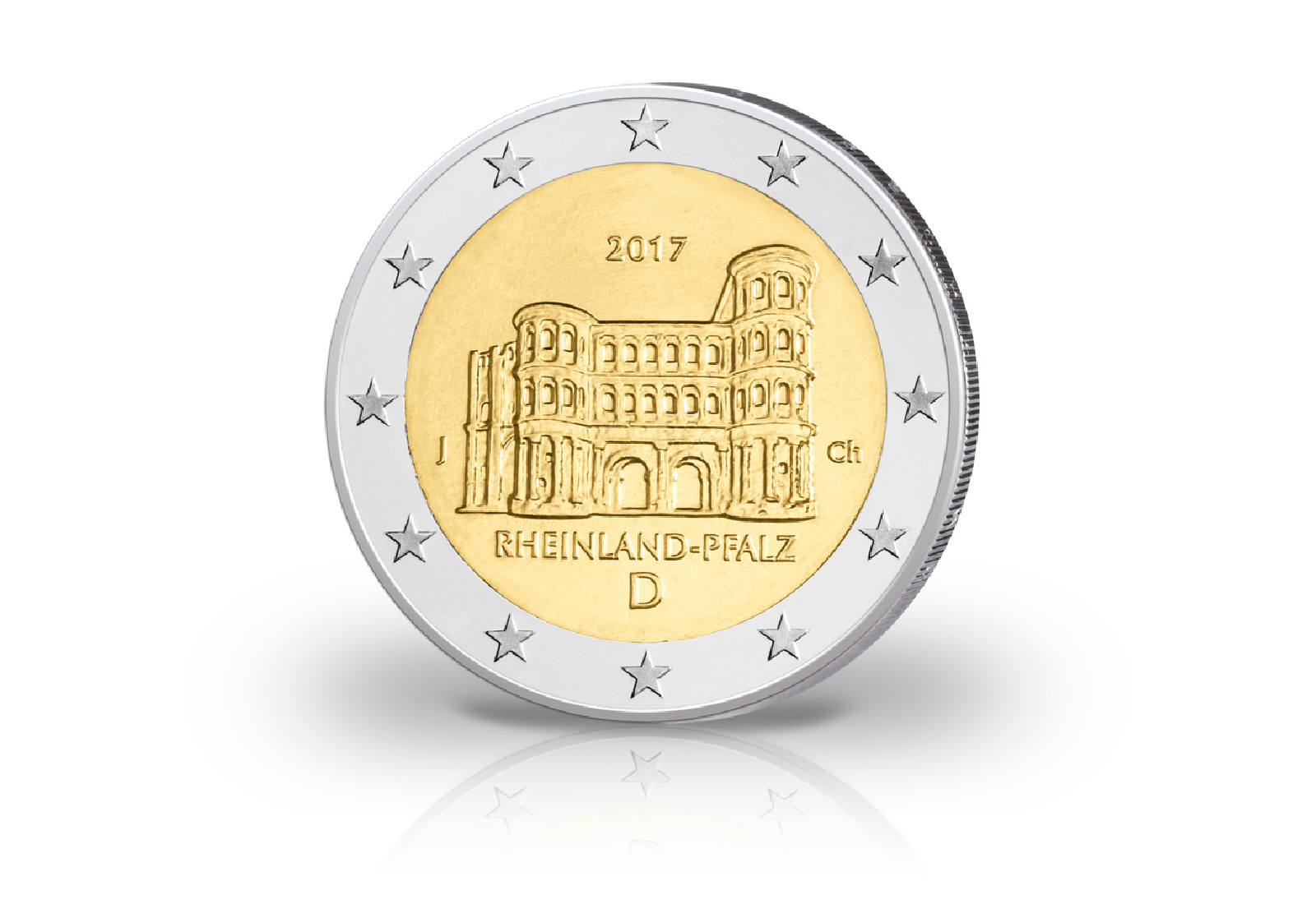 2 Euro 2017 Deutschland Rheinland-Pfalz Porta Nigra Prägestätte A-J PP im Blister