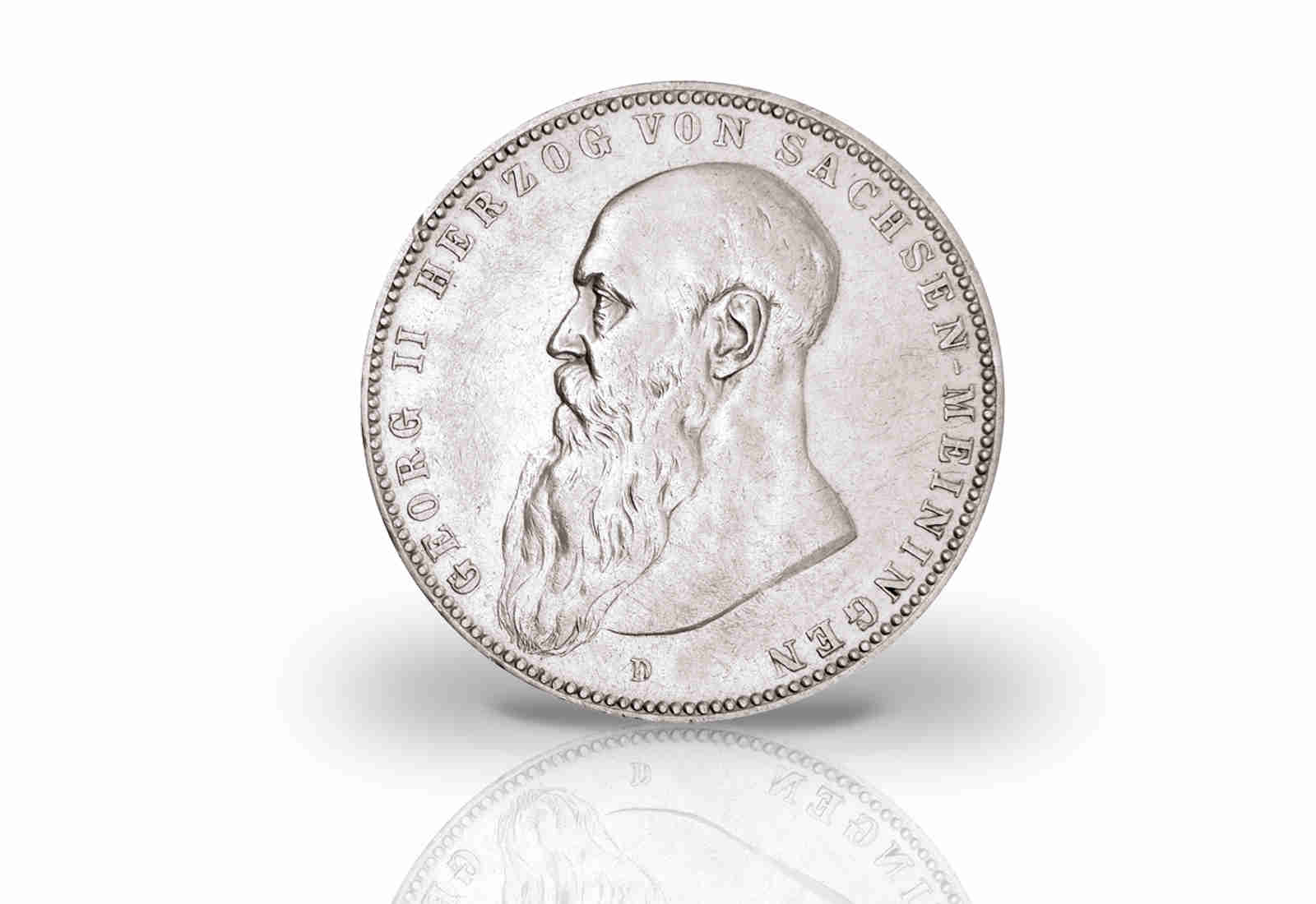 5 Mark 1902 Deutsches Kaiserreich Herzog Georg II Jaeger Nr 153a